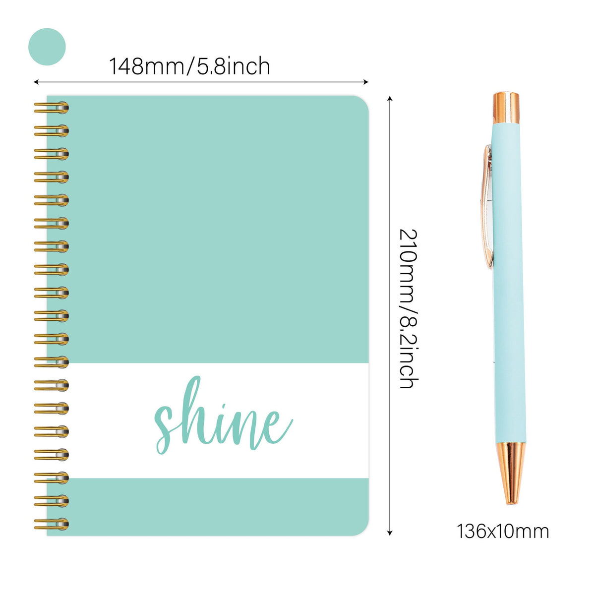 NNEDSZ Kids Creative Journal Gift Set(Green) - Notebook, Pen, Stickers, and Accessories