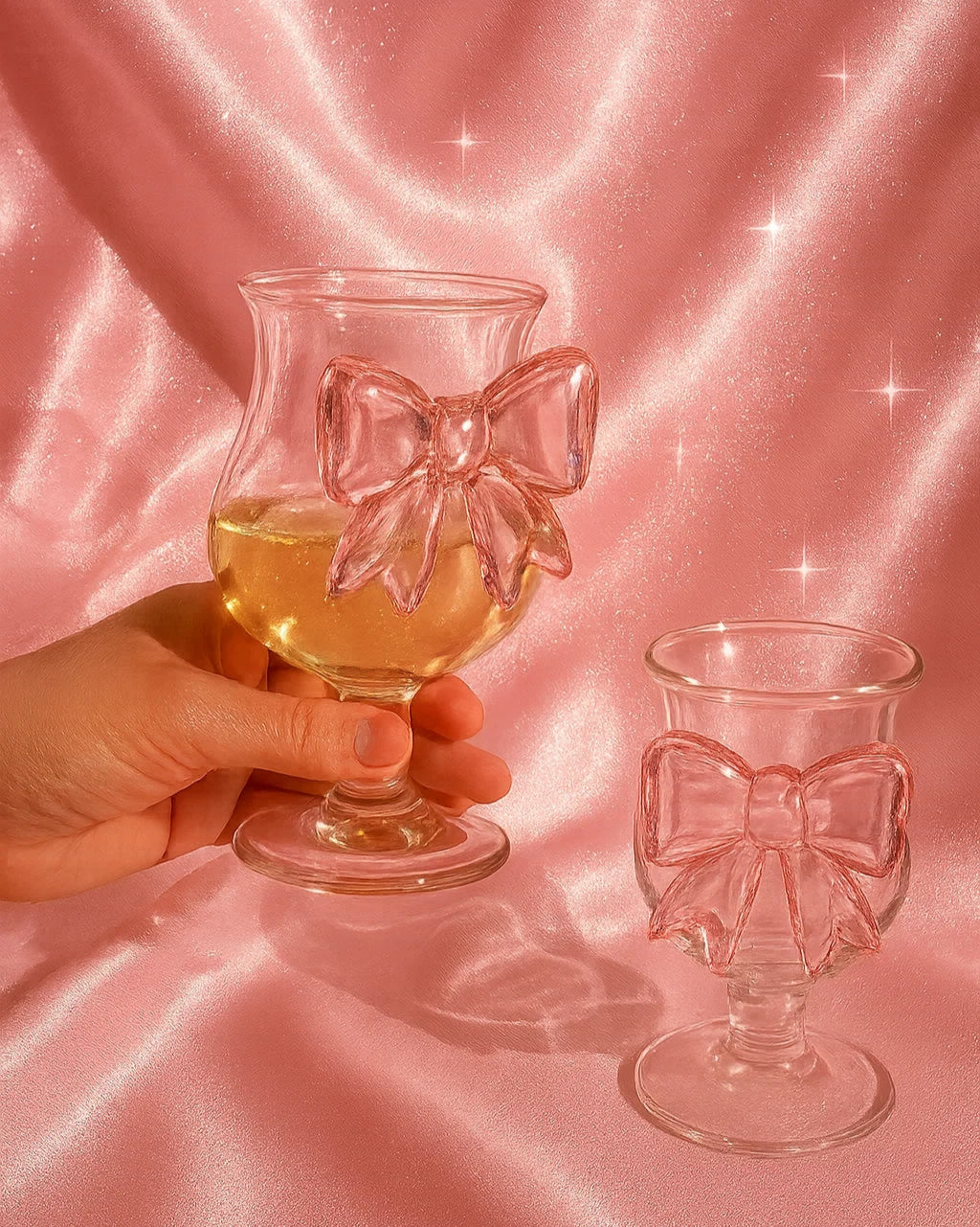 Pink Bow Glassware Collection
